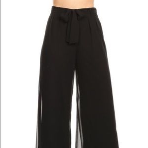 Full length palazzo style pants
